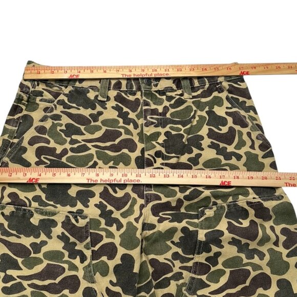 Stüssy 100% Cotton Camo Workgear Cargo Style Pants - Size 32 - Picture 9 of 16